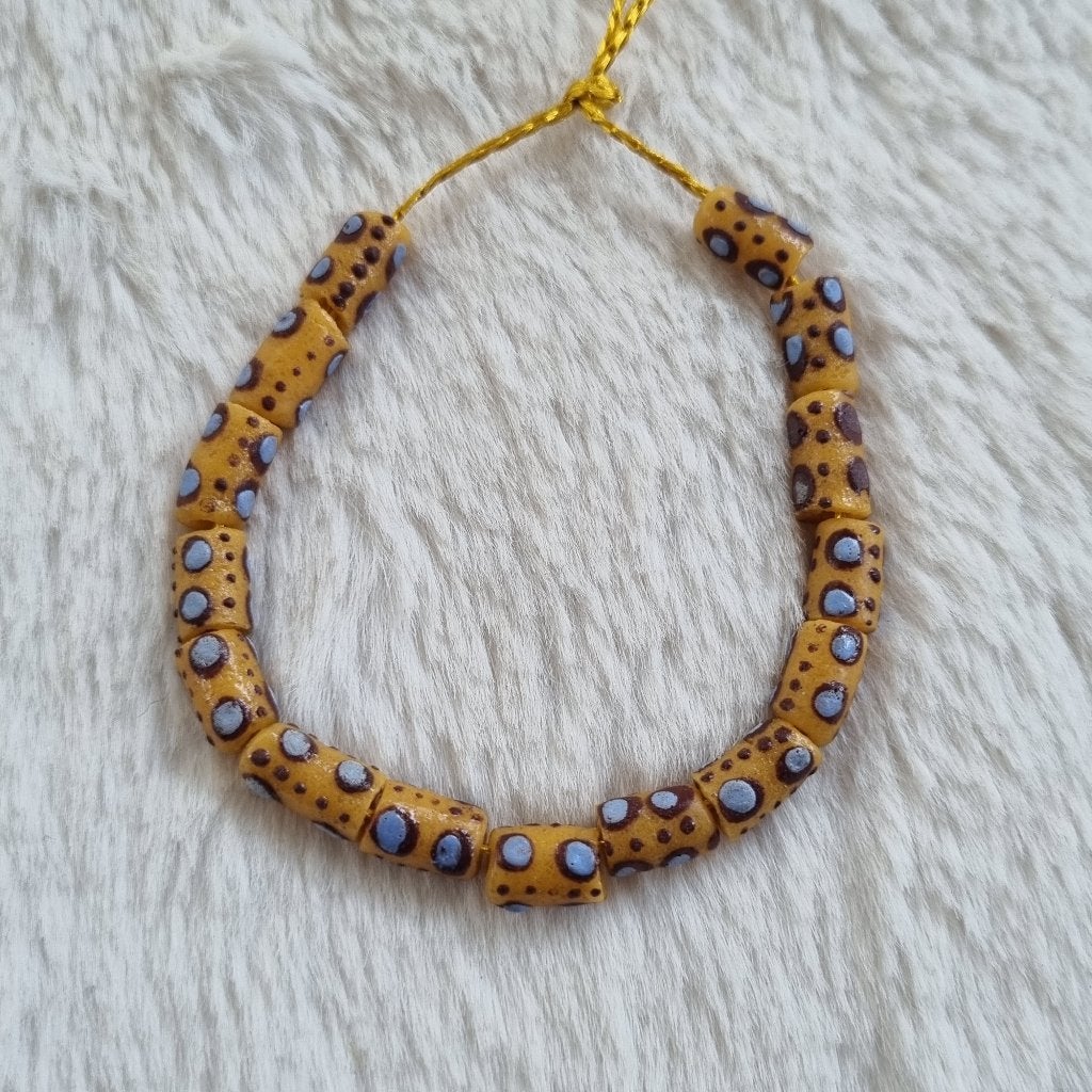 Afrikaanse glaskralen krobo tradebeads Ghana handelskralen, Kraal, Verzenden, NL, Nieuw