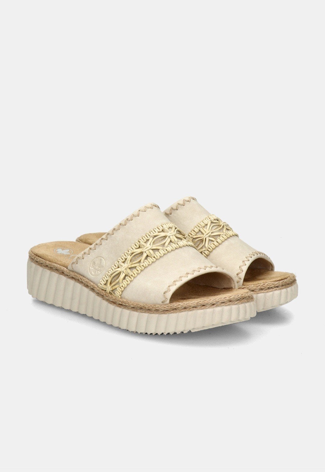 ️Rieker slippers beige zo goed als nieuw 41☀️, Kleding | Dames, Schoenen, Slippers, Beige, Ophalen of Verzenden, Zo goed als nieuw