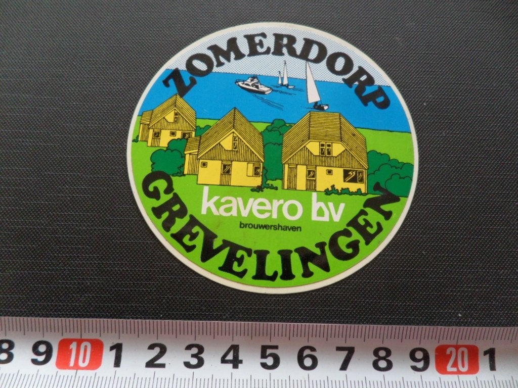 sticker zomerdorp grevelingen kavero bv brouwershaven, Ophalen, Zo goed als nieuw