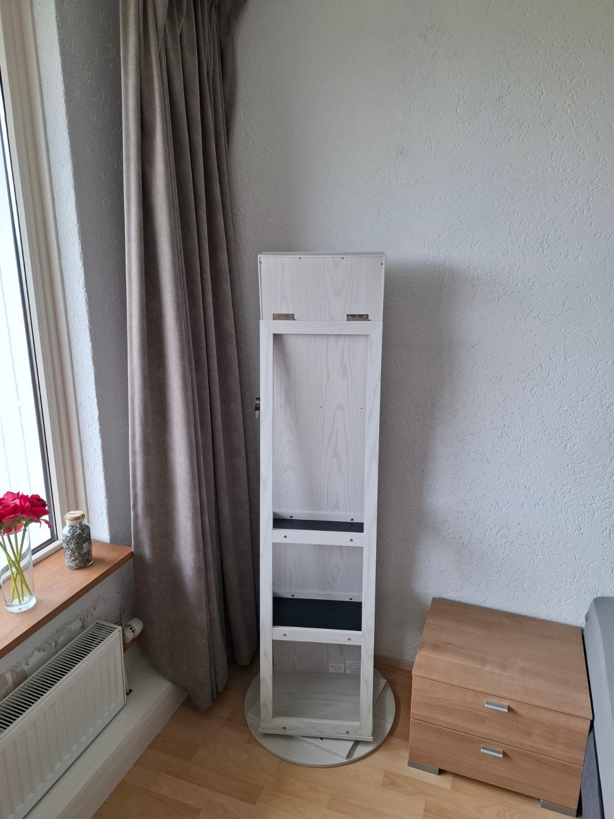 Draaibare sieradenkast met spiegel, Huis en Inrichting, Ophalen, Zo goed als nieuw, Minder dan 50 cm, 150 tot 200 cm
