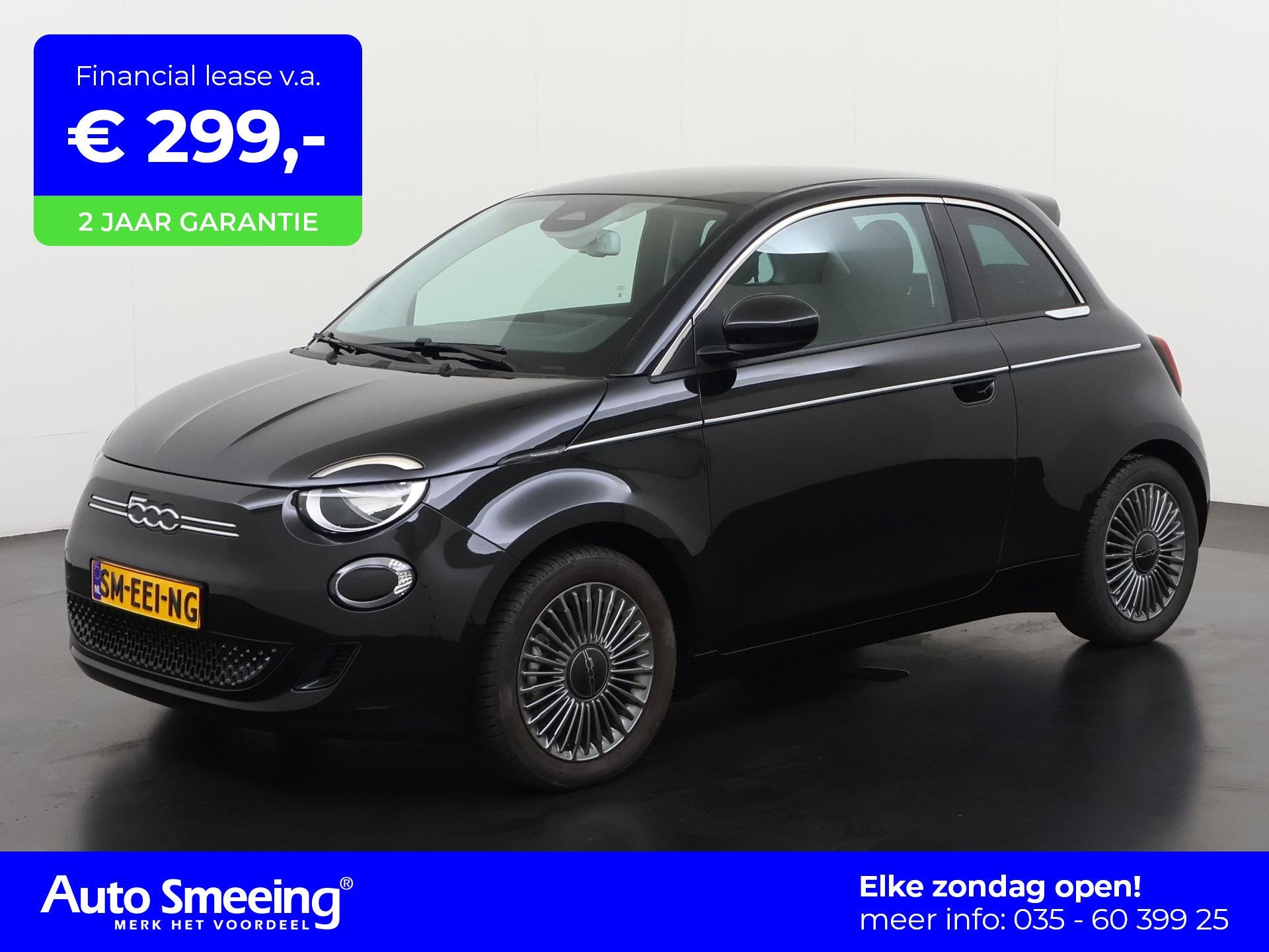 Fiat 500e Icon 42 kWh | SOH 98% | Apple Carplay | LED | 16", 12 maanden, Stof, Gebruikt, 118 pk