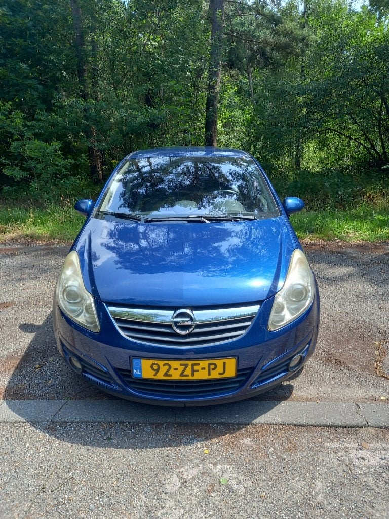 Opel Corsa 1.4 16V 5D 2008 Blauw, Auto's, Opel, Voorwielaandrijving, 1063 kg, 4 cilinders, Blauw