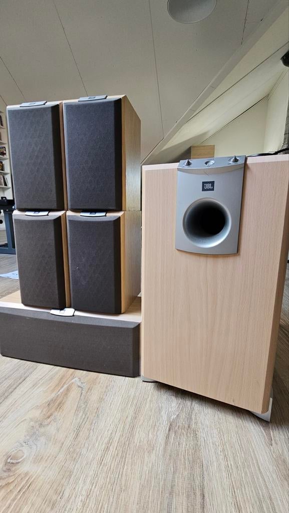 JBL SCS 178 Home Cinema Set – 5.1 Surround (Kersen/Hout), Audio, Tv en Foto, Overige merken, 70 watt of meer, Ophalen of Verzenden