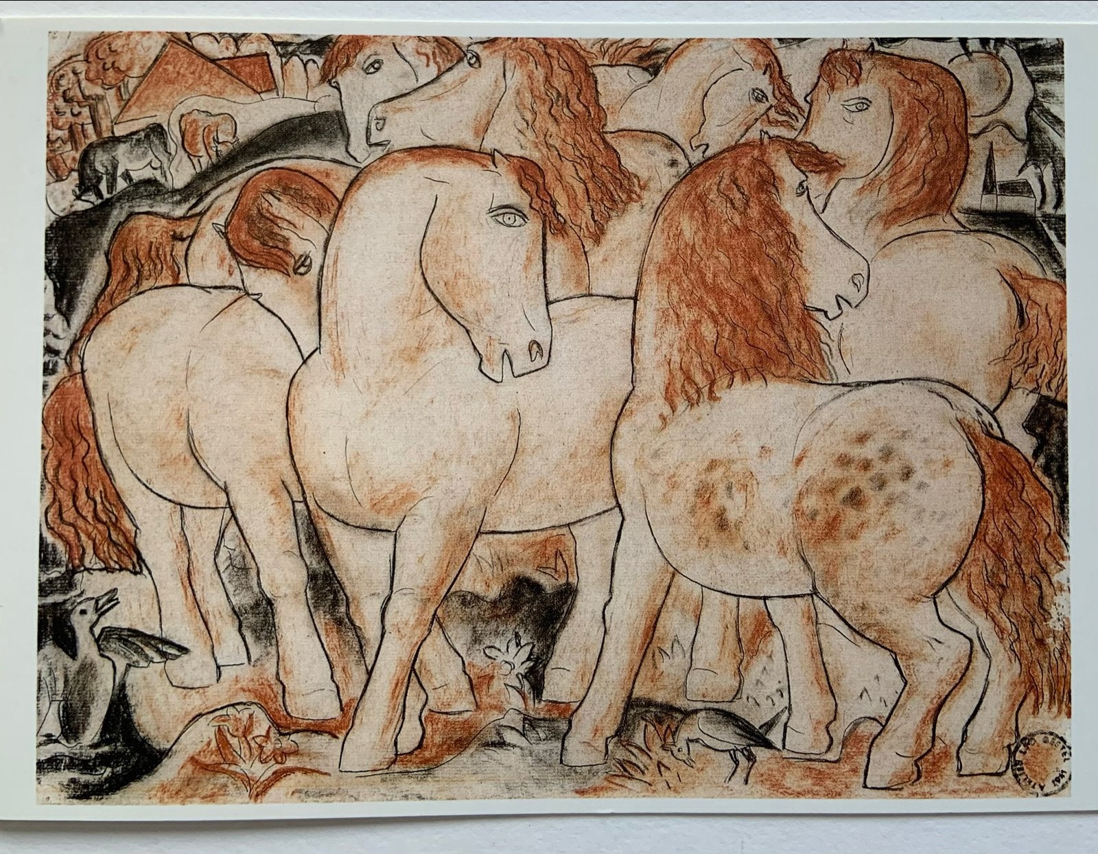 Paardengroep - Leo Gestel (1881-1941), Verzenden, 1980 tot heden, Ongelopen