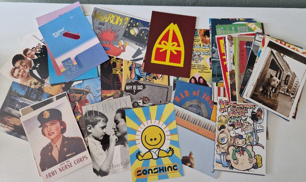 Verzameling partij van 1000stuks Boomerang ansichtkaarten, Verzamelen, Verzenden, 1980 tot heden, Ongelopen, Overige thema's