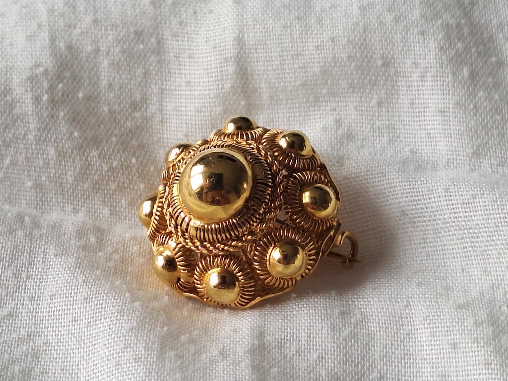 Zeeuwse knoop broche (goud), Ophalen, Goud, Broche