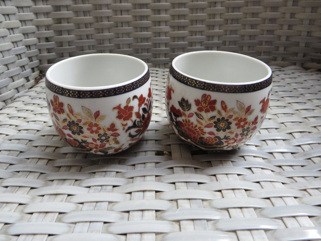 Japans goud imari porselein thee kommen merk Kabuki, Ophalen of Verzenden