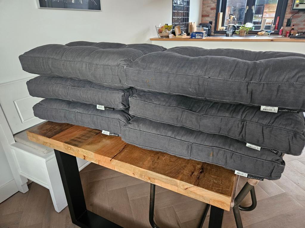 Madison Florence Lounge Kussens 60x43cm, Ophalen, Gebruikt, Zwart, Rechthoekig