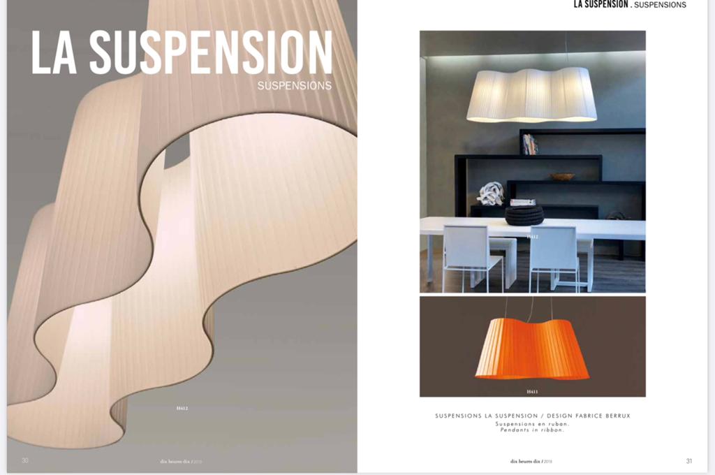 Design hanglamp La Suspension Dix Heures Dix 3 stuks 124 br, Ophalen, Zo goed als nieuw, Minder dan 50 cm