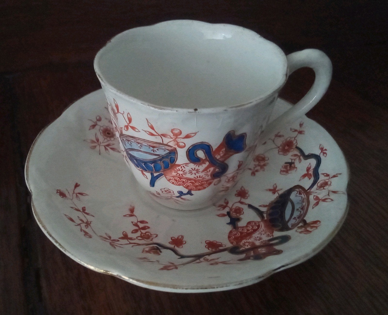Antiek kop schotel Petrus Regout Manas chinoiserie rond 1883, Ophalen of Verzenden