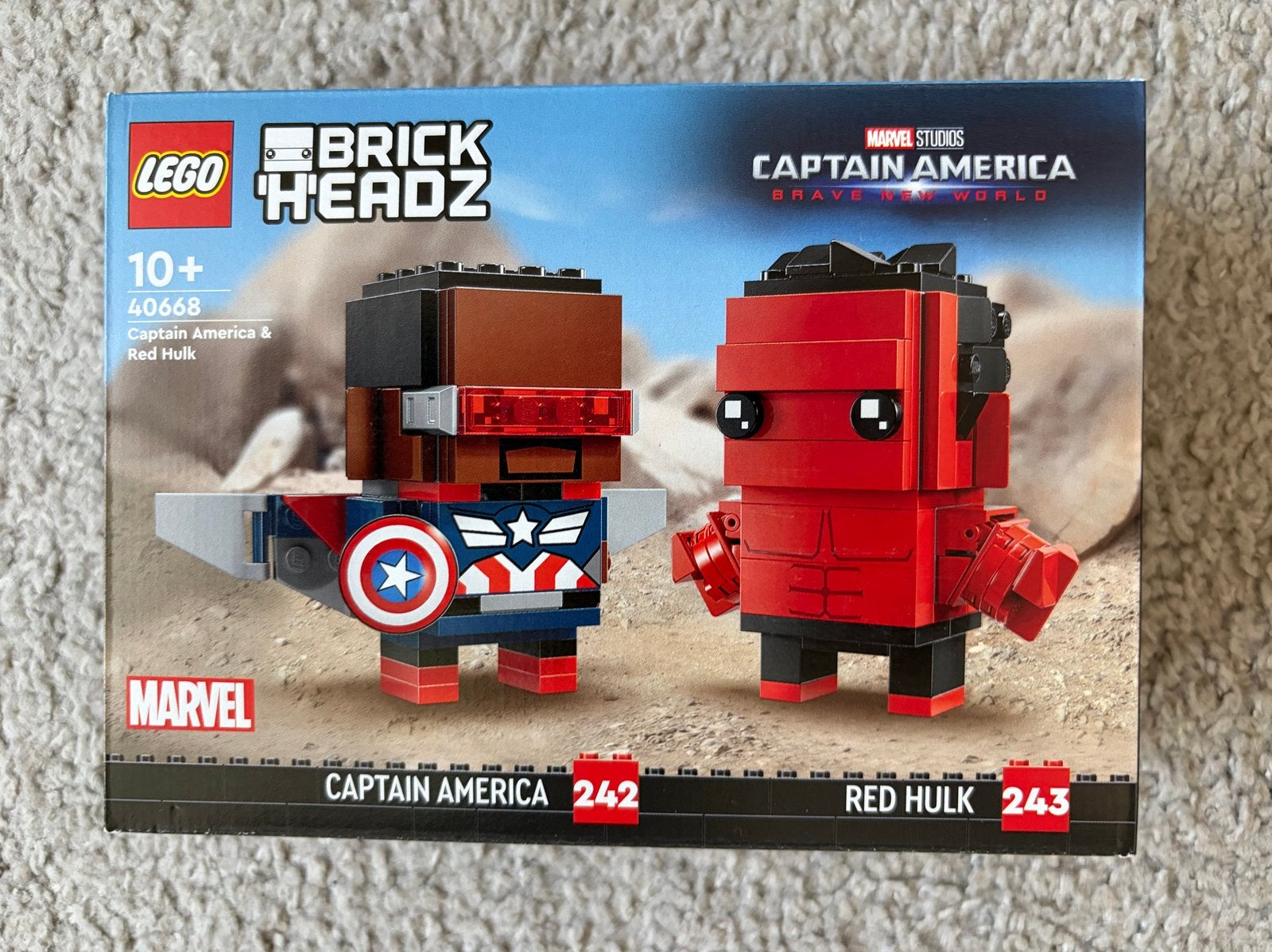 LEGO BrickHeadz Captain America & Red Hulk 40668 NIEUW, Lego, Nieuw, Ophalen of Verzenden, Complete set