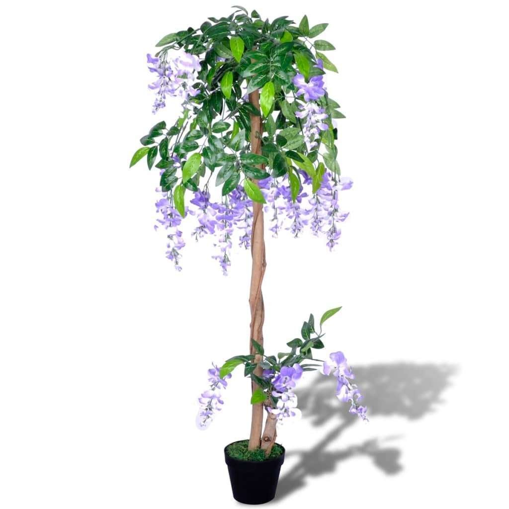 Kunstplant kamerplant blauwe regen pot 120 cm GRATIS BEZORGD, Binnen, Verzenden, Onderhoudsvrij, Kunstplant