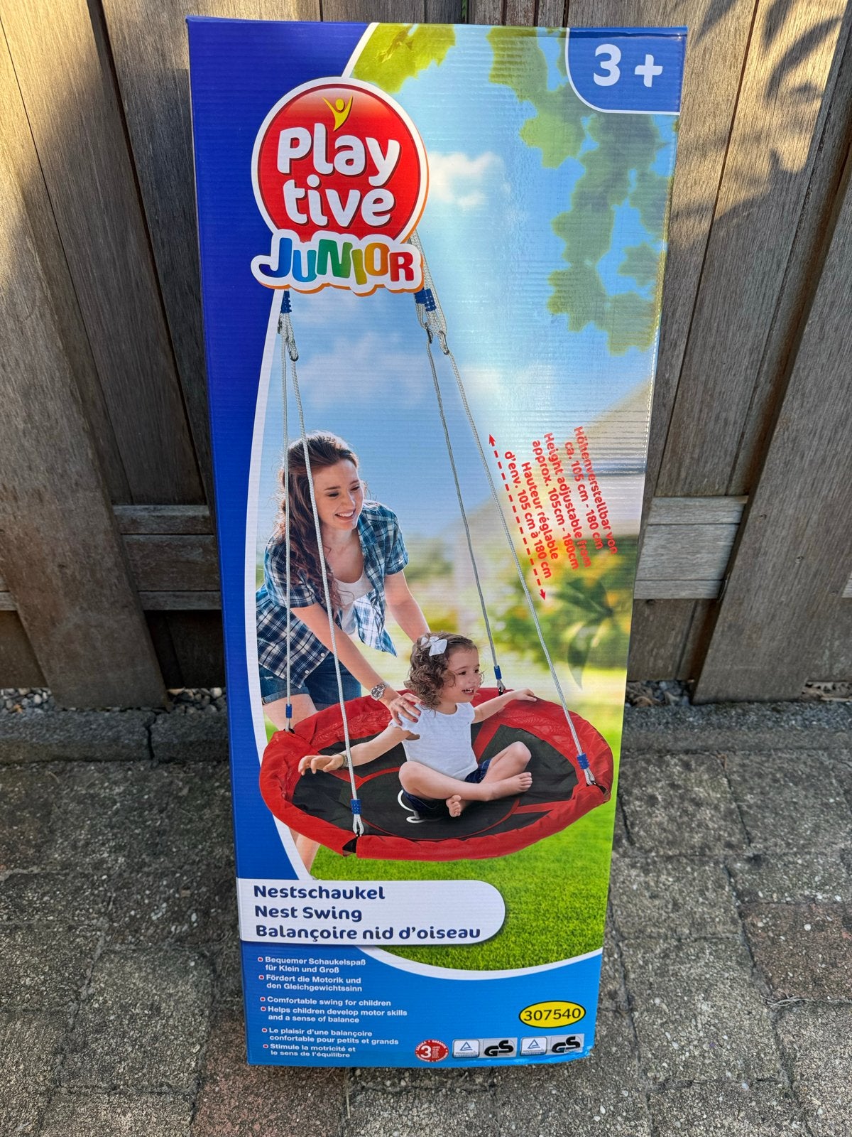 Nieuwe Play Tive Nestschommel - 110 cm, 180 kg, Ophalen, Nieuw, Schommel