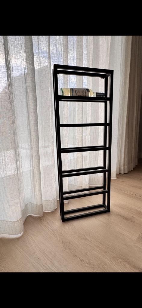 Wijnrek voor aan de muur, Ophalen, 5 tot 15 flessen, Zo goed als nieuw, Metaal