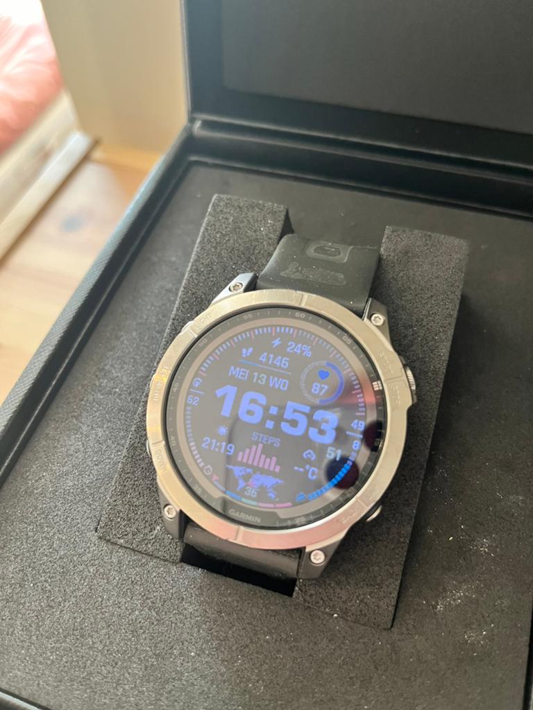 Garmin Fenix 7 Sapphire Solar, Ophalen of Verzenden, Zo goed als nieuw, Waterdicht, Android