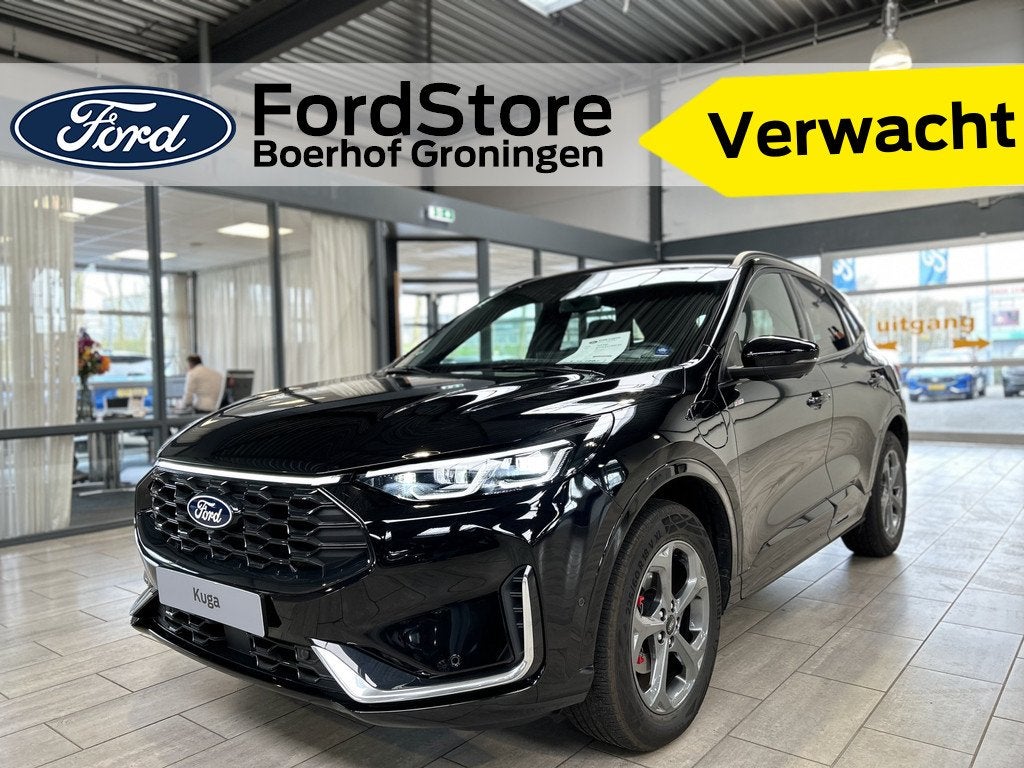 Ford Kuga 2.5 PHEV 243 pk ST-Line X I AGR stoelen I Adapt Cr, Auto's, Ford, 12 maanden, 14 kWh, Gebruikt, Zwart