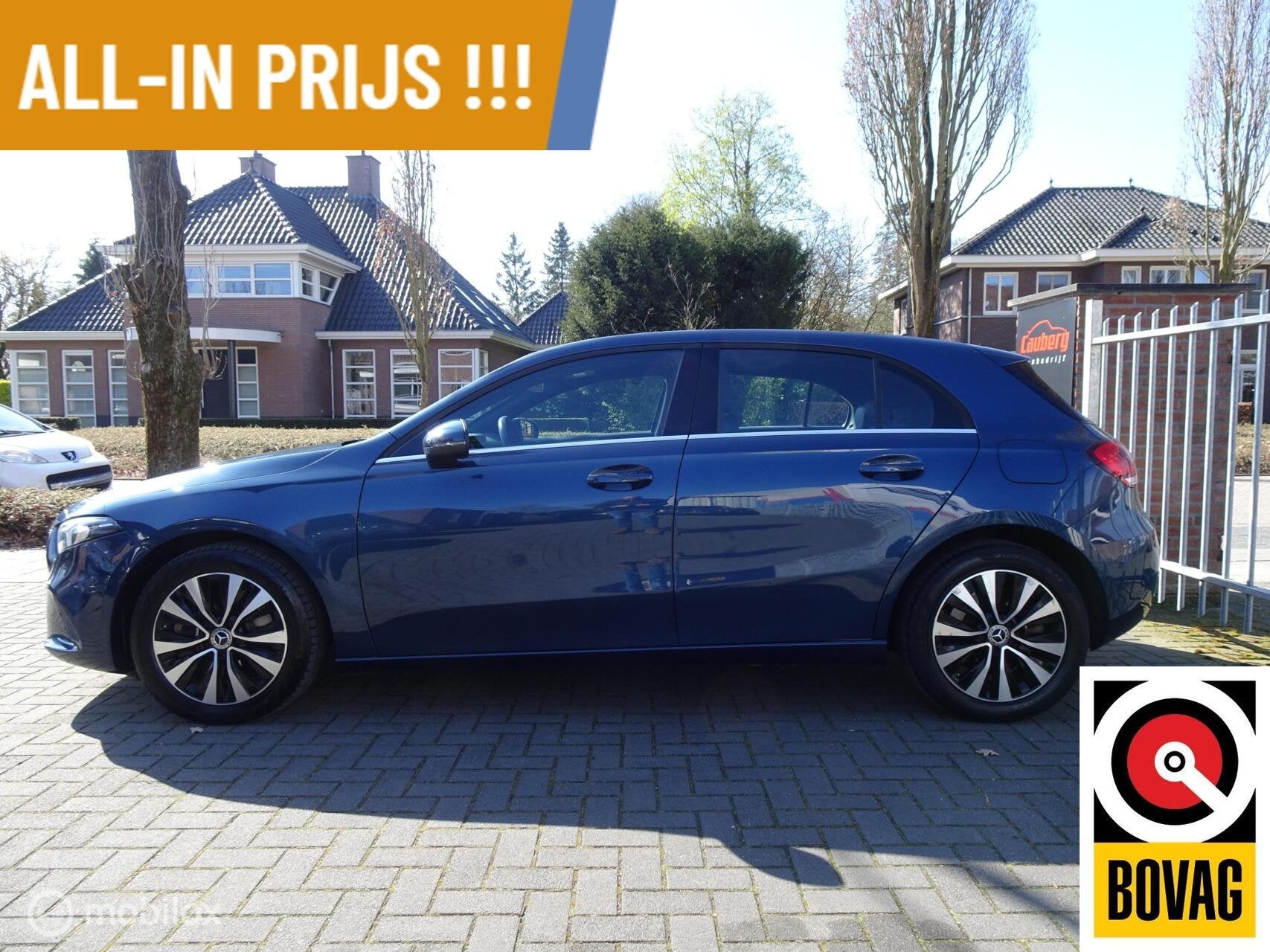 Mercedes A-klasse 250 e Business Line | Plug-in Hybrid | M-B, Gebruikt, 4 cilinders, Blauw, Leder en Stof