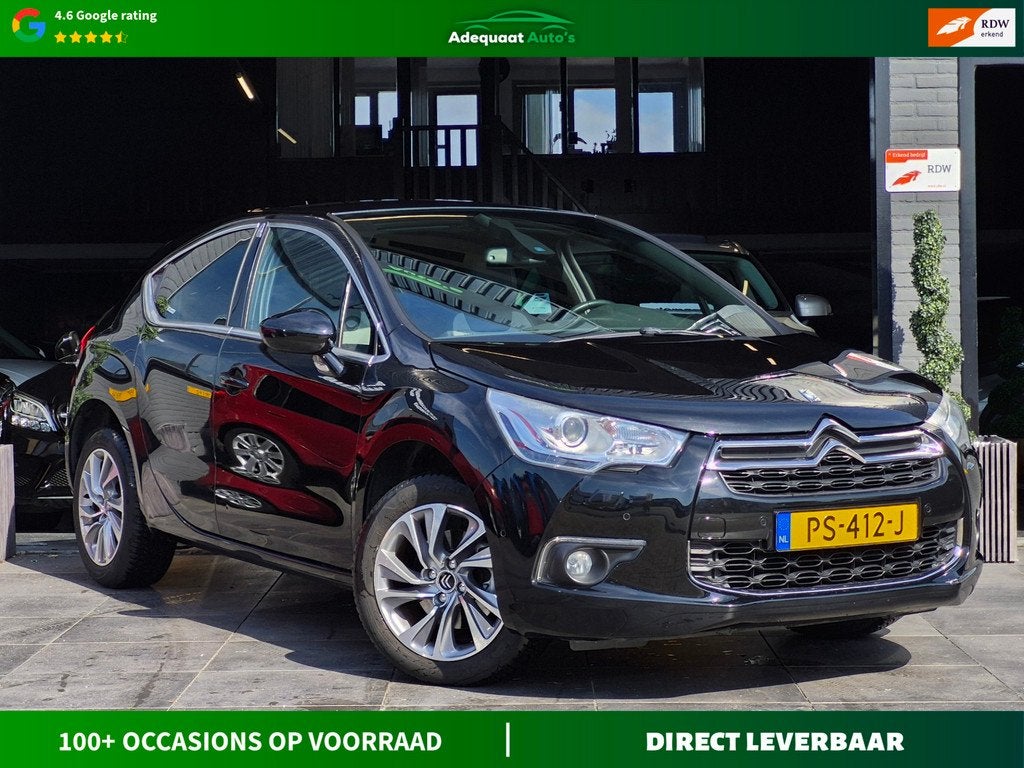 Citroen DS4 1.6 THP So Chic|AUT|Massage|PDC|Cruise|Stoelvw, Auto's, Citroën, Euro 5, Gebruikt, Leder en Stof, 1000 kg