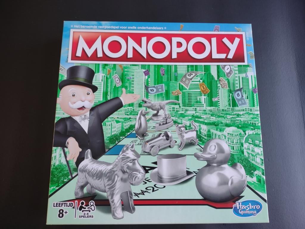 Monopoly - bordspel van Hasbro Gaming, Hobby en Vrije tijd, Gezelschapsspellen | Bordspellen, Vijf spelers of meer, Ophalen of Verzenden