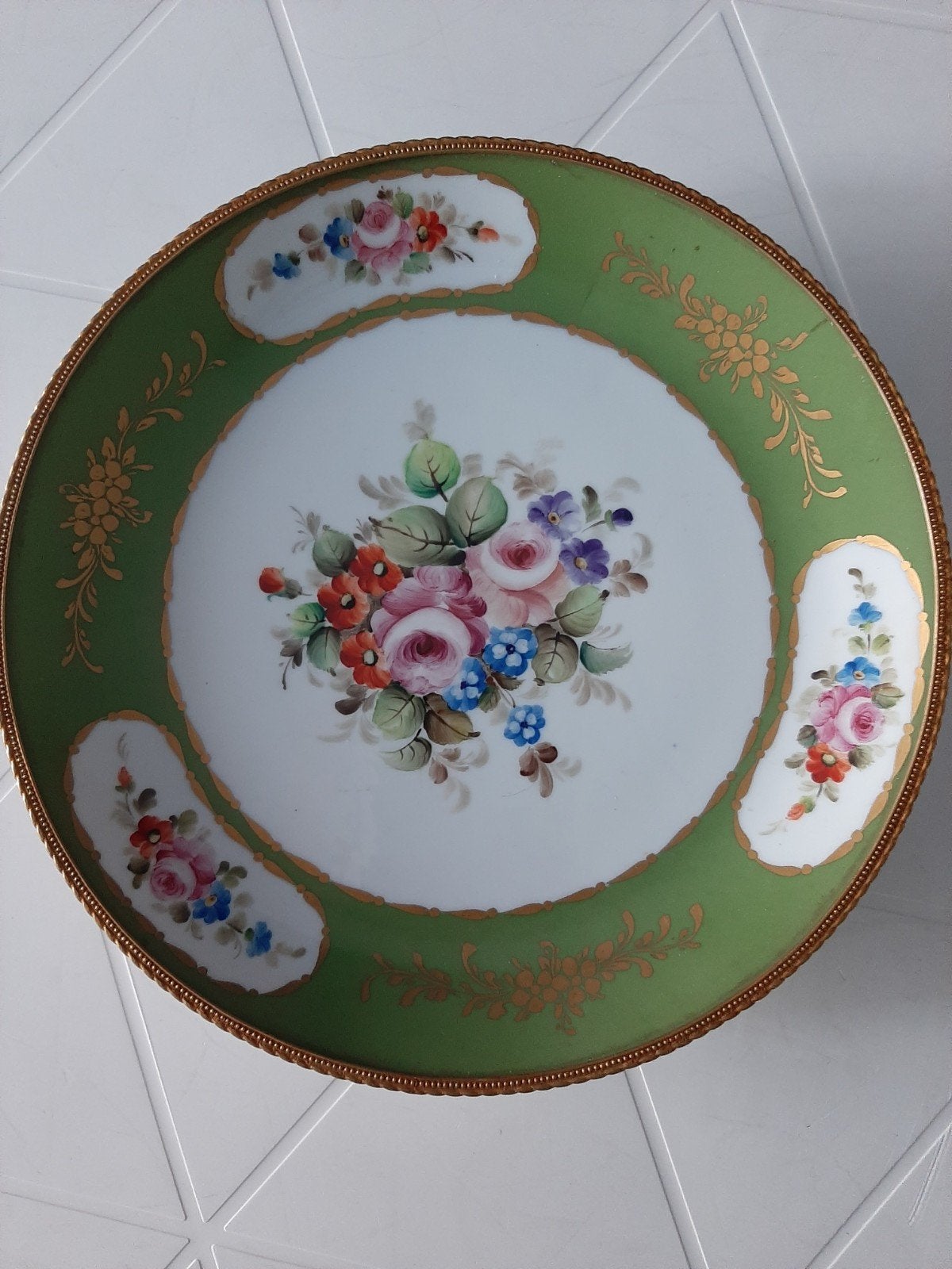 Antieke porseleinen schaal, Antiek en Kunst, Ophalen of Verzenden