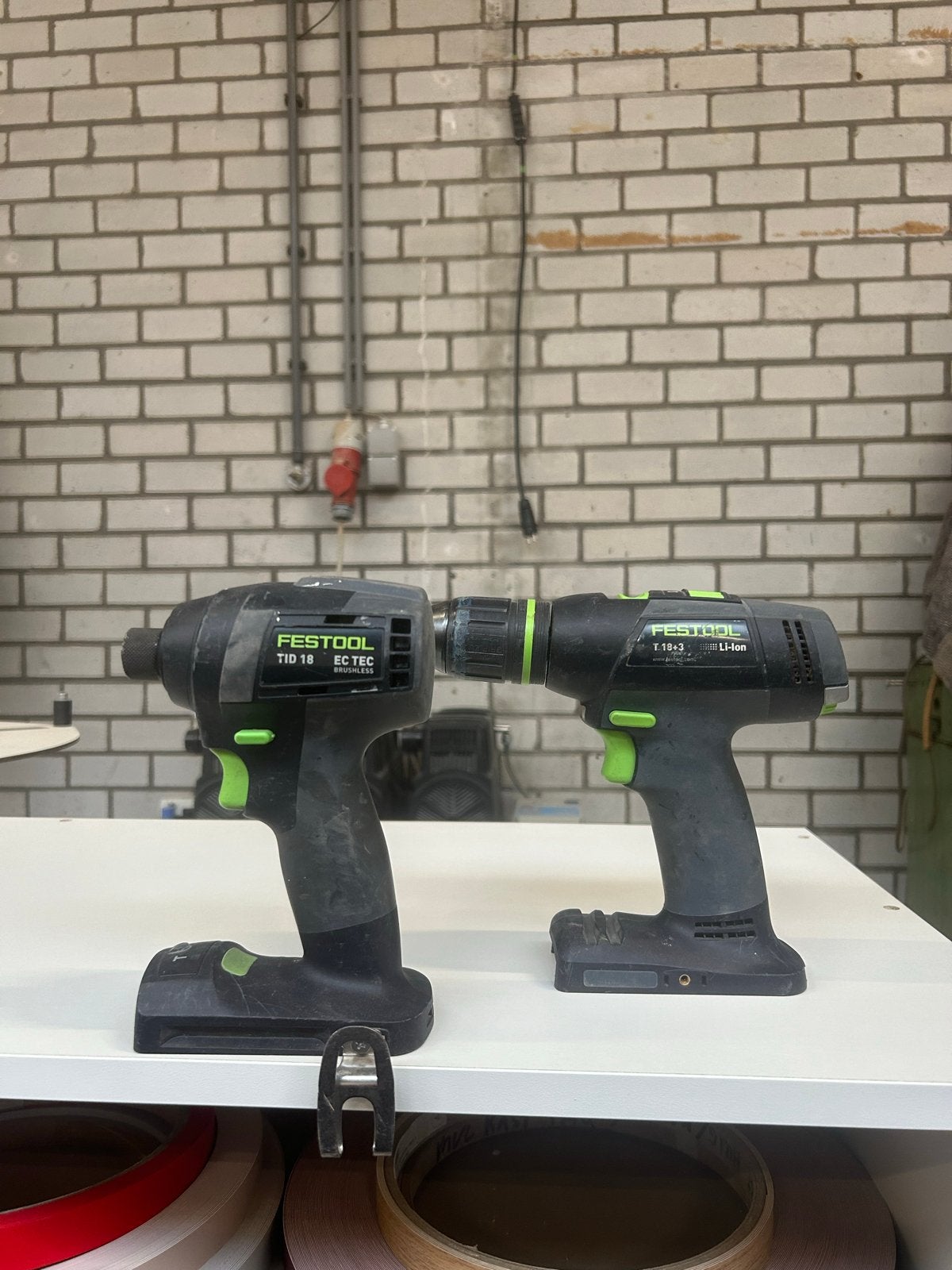 Festool Schroefmachine Set Basic (TID 18 en T 18+3), Gebruikt, Variabele snelheid, Ophalen of Verzenden, Boor- en Schroefmachine