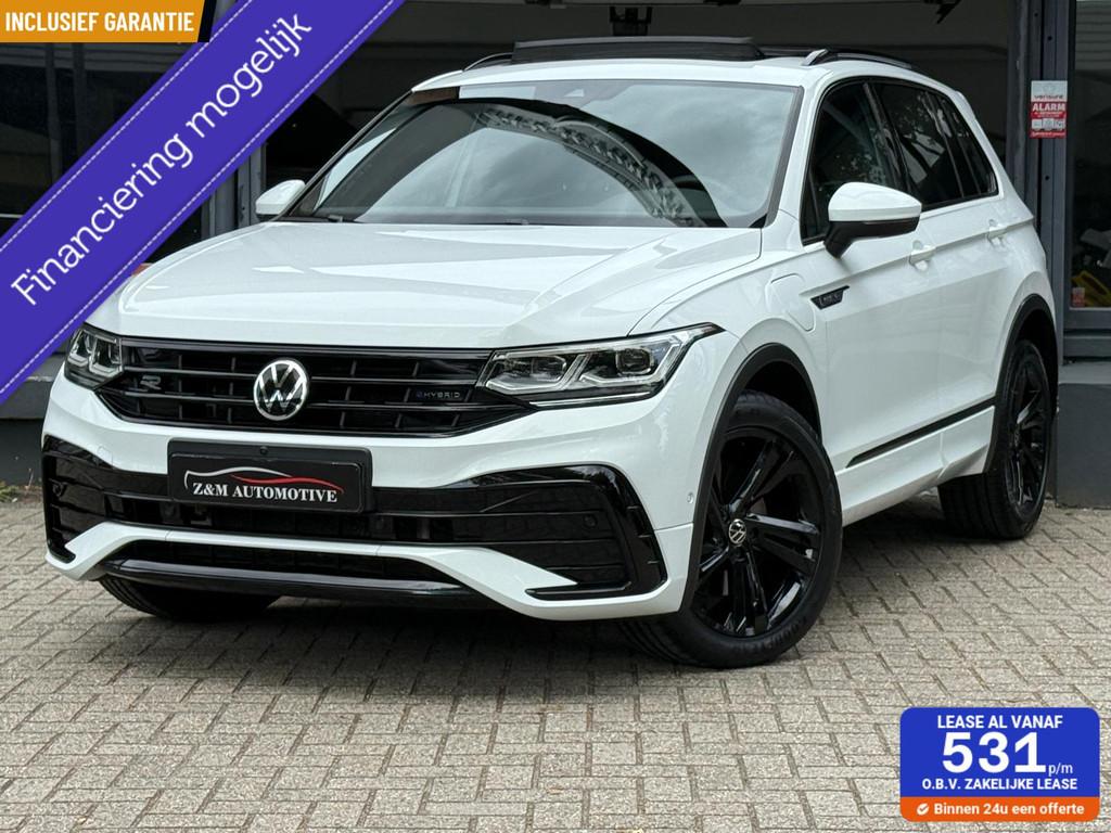 Volkswagen Tiguan 1.4 TSI eHybrid R-Line 245PK Aut*Pano*Lede, Auto's, Volkswagen, Bedrijf, Te koop, Tiguan, 360° camera, ABS, Adaptive Cruise Control