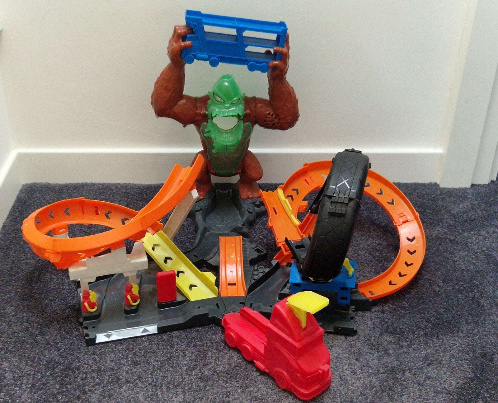 Hot Wheels baan met gorilla, Ophalen, Gebruikt