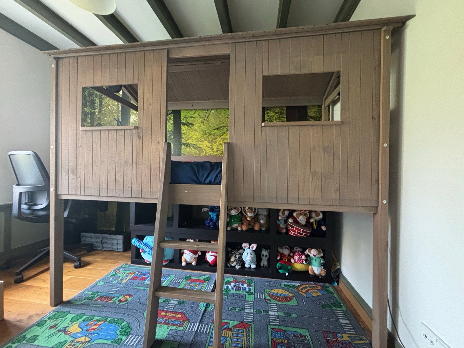 Boomhut hoogslaper voor kinderen, Ophalen, Gebruikt