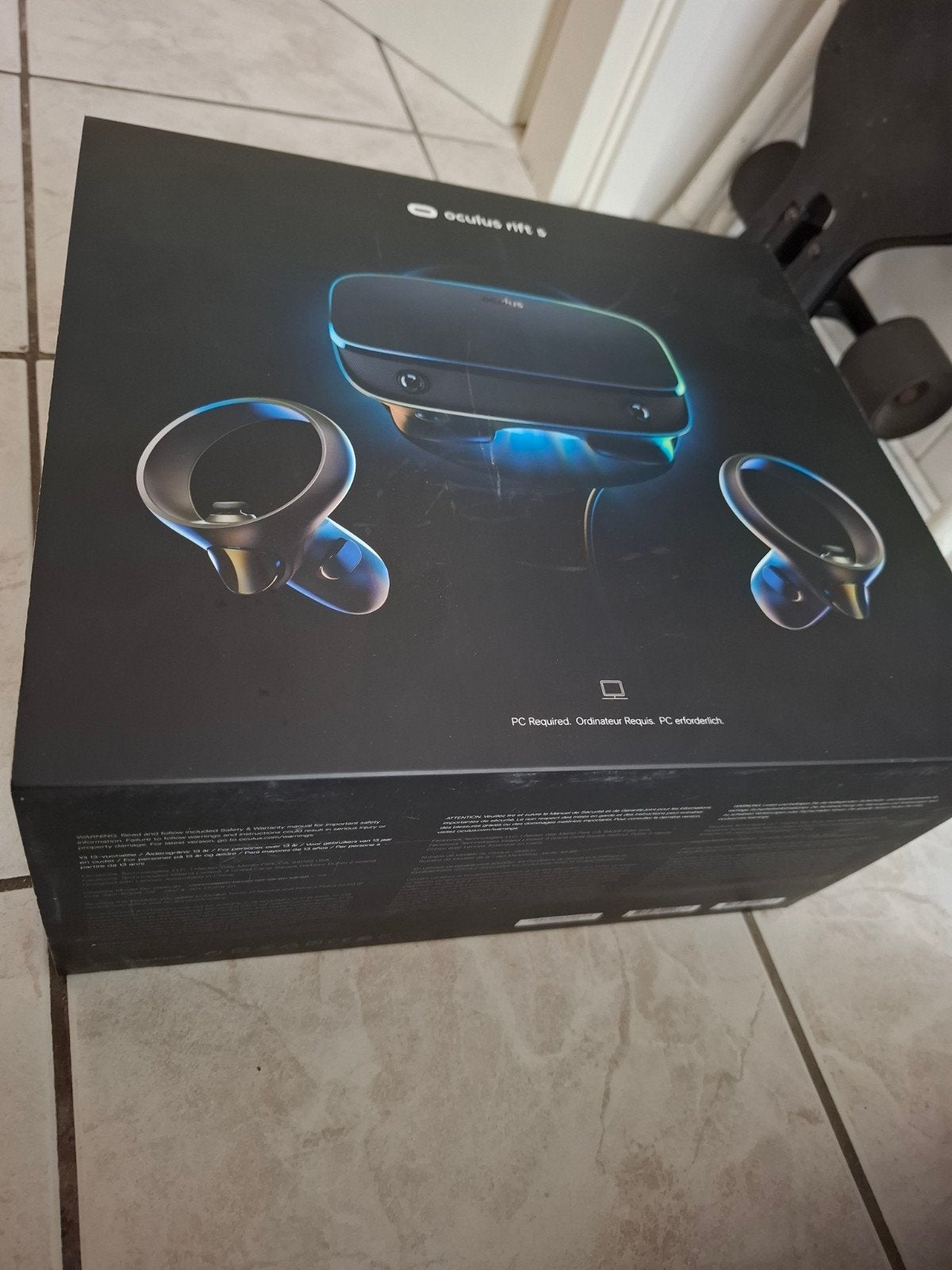 Oculus Rift S VR-bril met controllers, Ophalen of Verzenden, Gebruikt, VR-bril, Pc