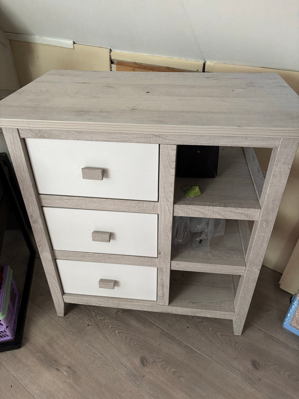 Complete babykamer: Ledikant, Commode en Kast in één lijn, Ophalen, Gebruikt, Kast, 50 tot 70 cm