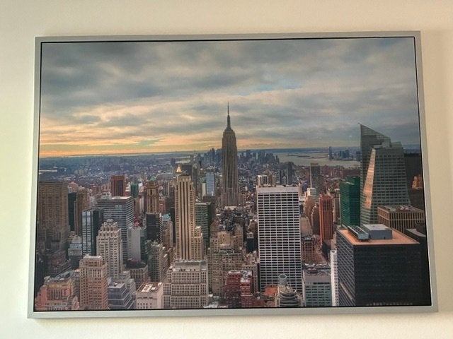Mooi schilderij van IKEA, Ophalen, Kunststof, Ophangklaar, Stadsgezicht