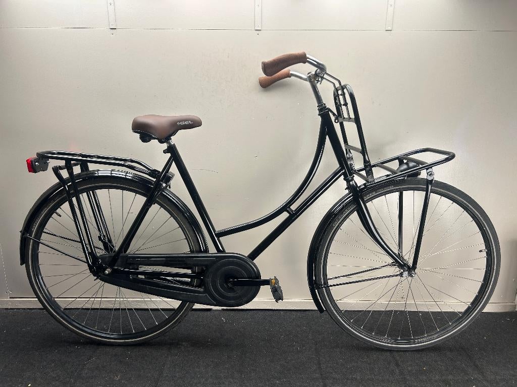 Omafiets BSP 28inch 56CM terugtraprem met voordrager, Fietsen en Brommers, Fietsen | Dames | Omafietsen, Zo goed als nieuw, 56 cm of meer