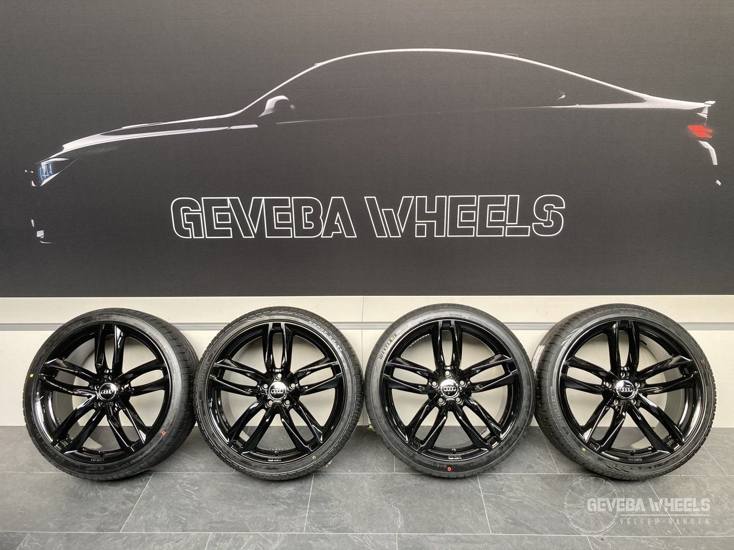 19” Audi A4 B8 B9 velgen + nieuwe banden 5x112 245/35/19, Auto-onderdelen, Banden en Velgen, 19 inch, -, -, Banden en Velgen