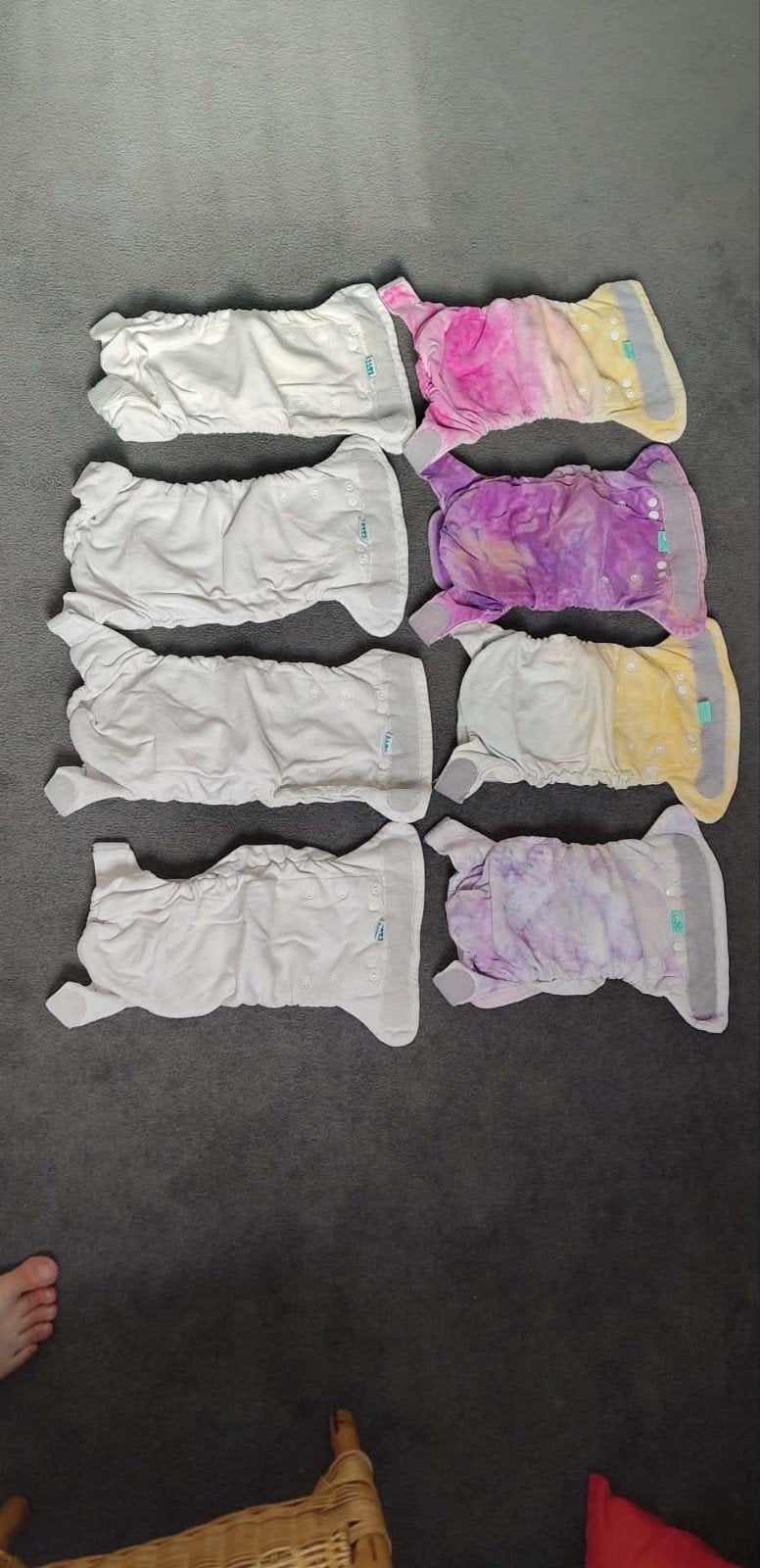 Wasbare luiers maat 3 incl. overbroekjes - gratis inleggers, Kinderen en Baby's, Ophalen, Gebruikt, Overige typen
