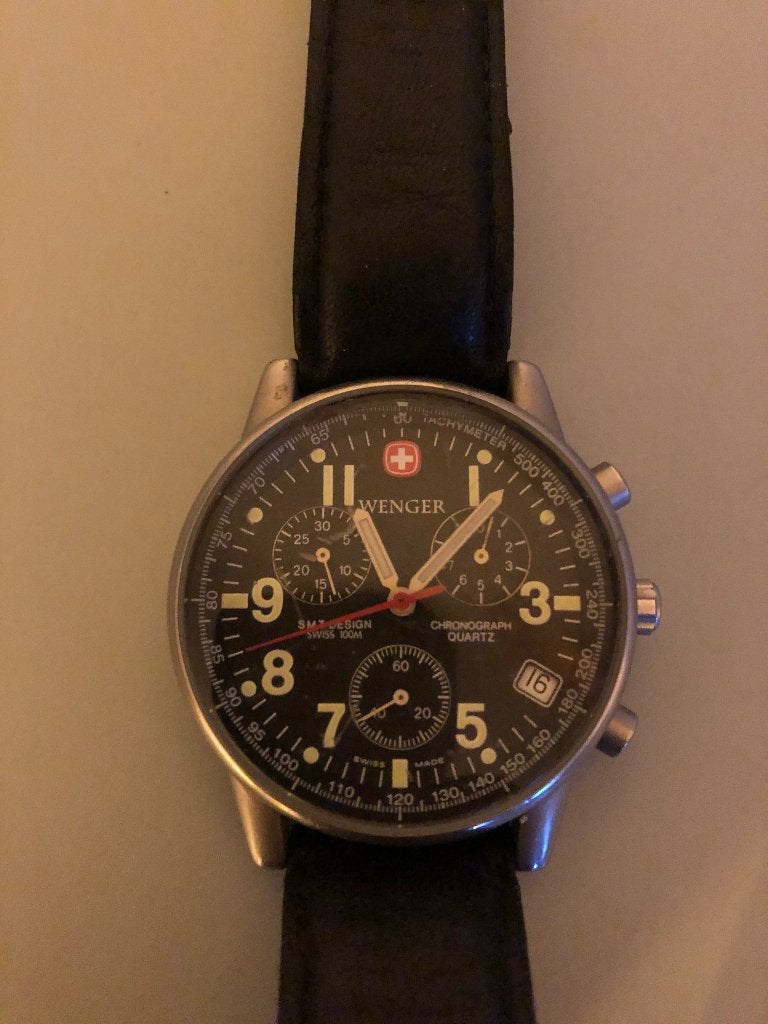 Wenger Swiss Military Chronograph 7072X, Sieraden, Tassen en Uiterlijk, Horloges | Heren, Gebruikt, Polshorloge, Overige merken