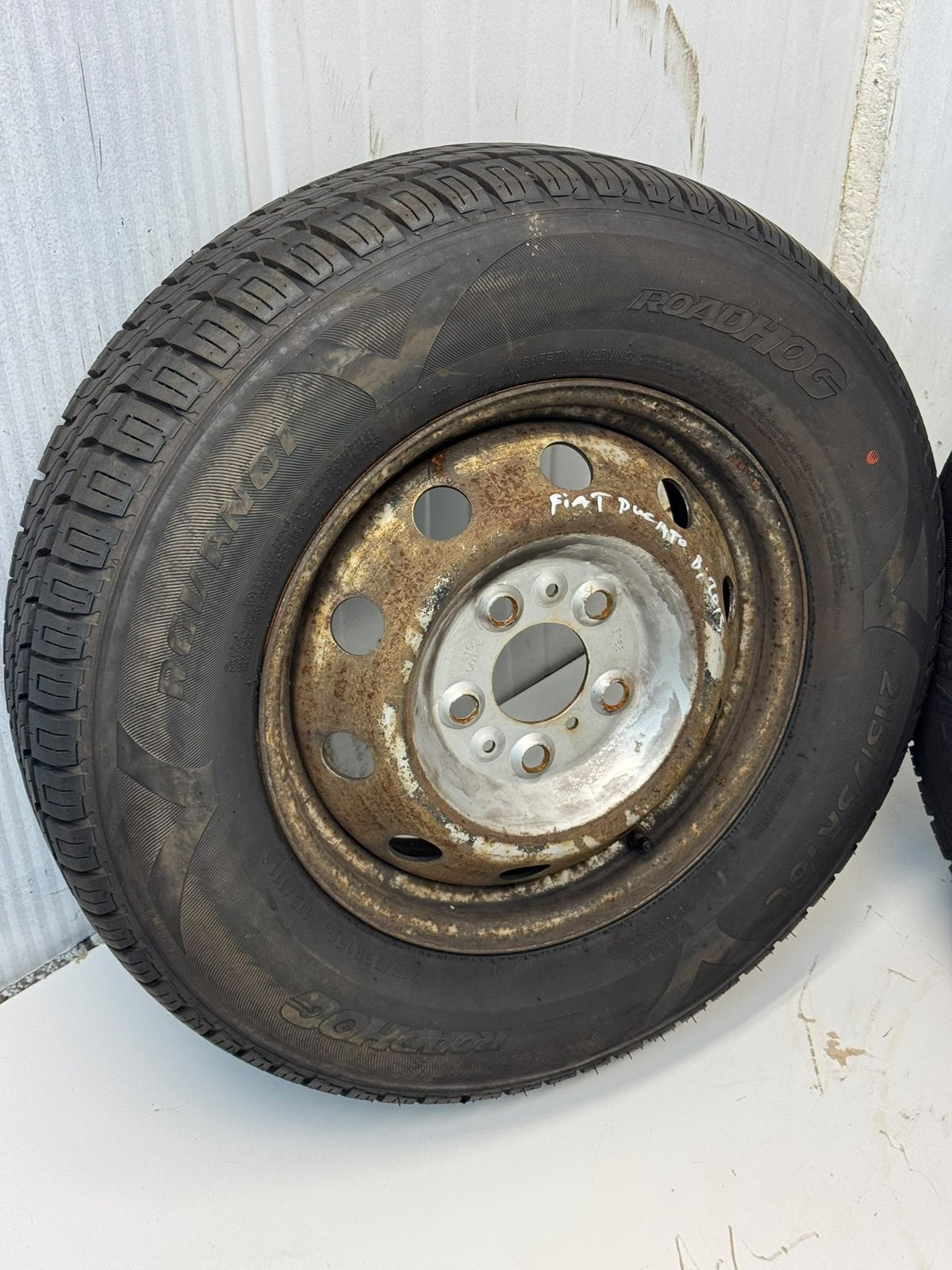 Fiat Ducato bj.2015 stalen velgenset 215/75R16C 5x130 8mm, 16 inch, Banden en Velgen, Ophalen of Verzenden, EVZ Handelsonderneming