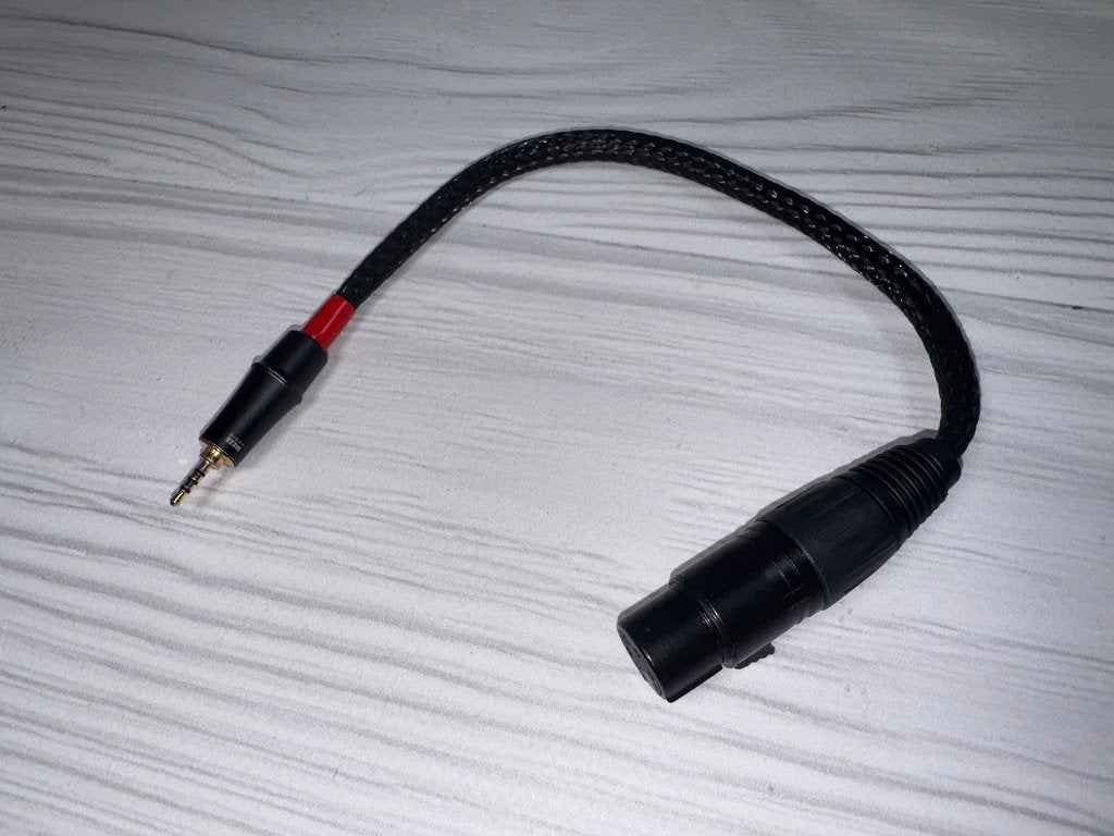 Hoofdtelefoon adapter Meze koper xlr naar 2.5, Audio, Tv en Foto, Audiokabels en Televisiekabels, Verzenden, Nieuw, Minder dan 2 meter