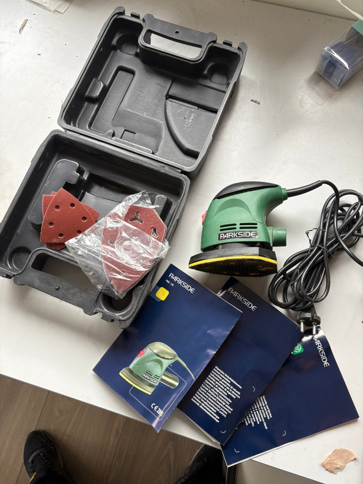 Parkside PMS 130 Multischuurmachine 130W met koffer werkend, Verzenden, Decoupeerzaag, Zo goed als nieuw, 30 tot 70 mm