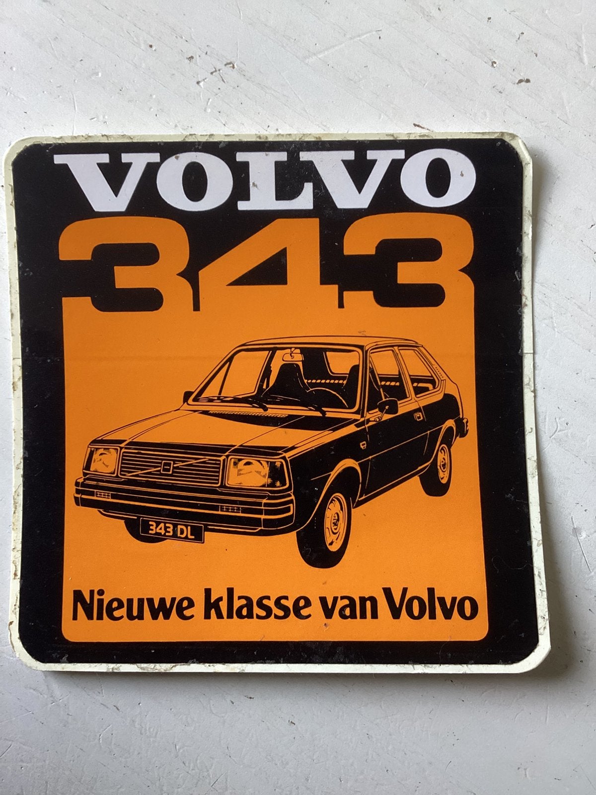 Sticker Volvo 343, Verzenden, Zo goed als nieuw, Auto of Motor