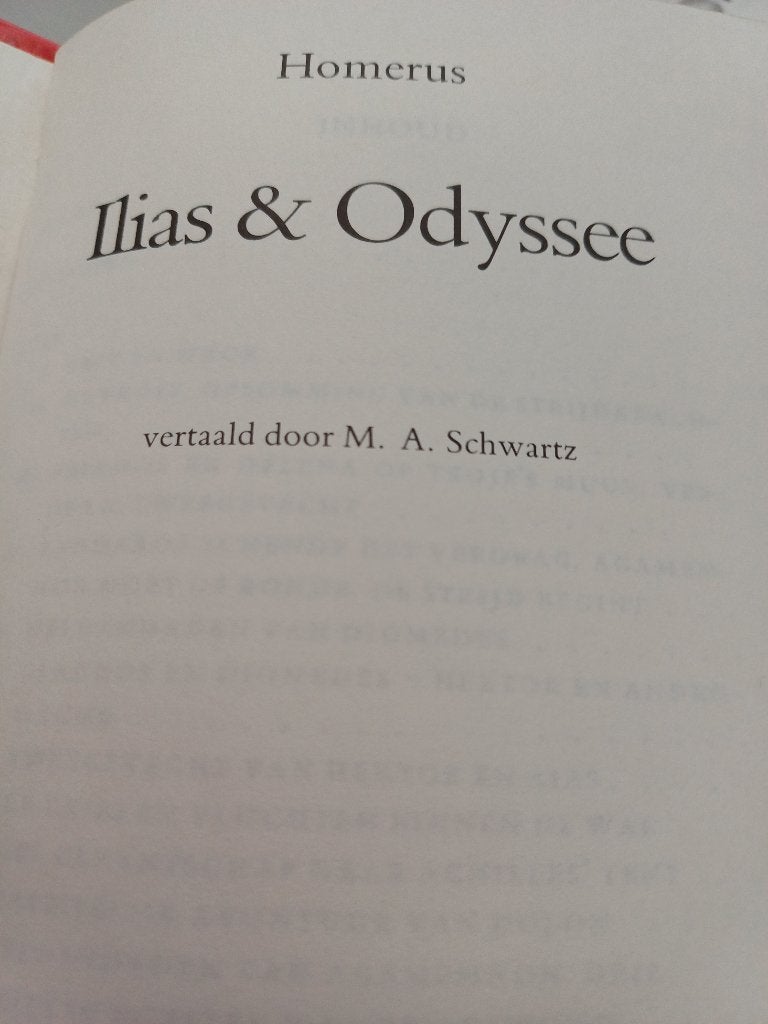 Homerus Ilias&Odyssee, Boeken, Gelezen, Homerus, Ophalen of Verzenden, Nederland