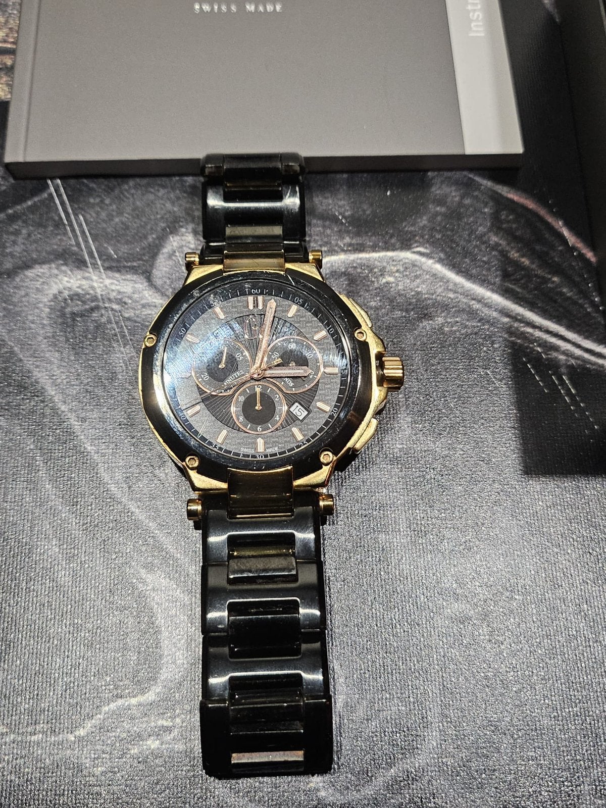 Guess collection horloge heren, Staal, Gebruikt, Staal, Polshorloge