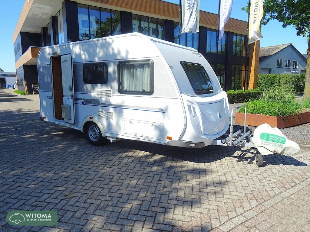 Knaus Sport 420 QD super complete uitvoering, Caravans en Kamperen, Bedrijf, Treinzit, 750 - 1000 kg, 4 tot 5 meter