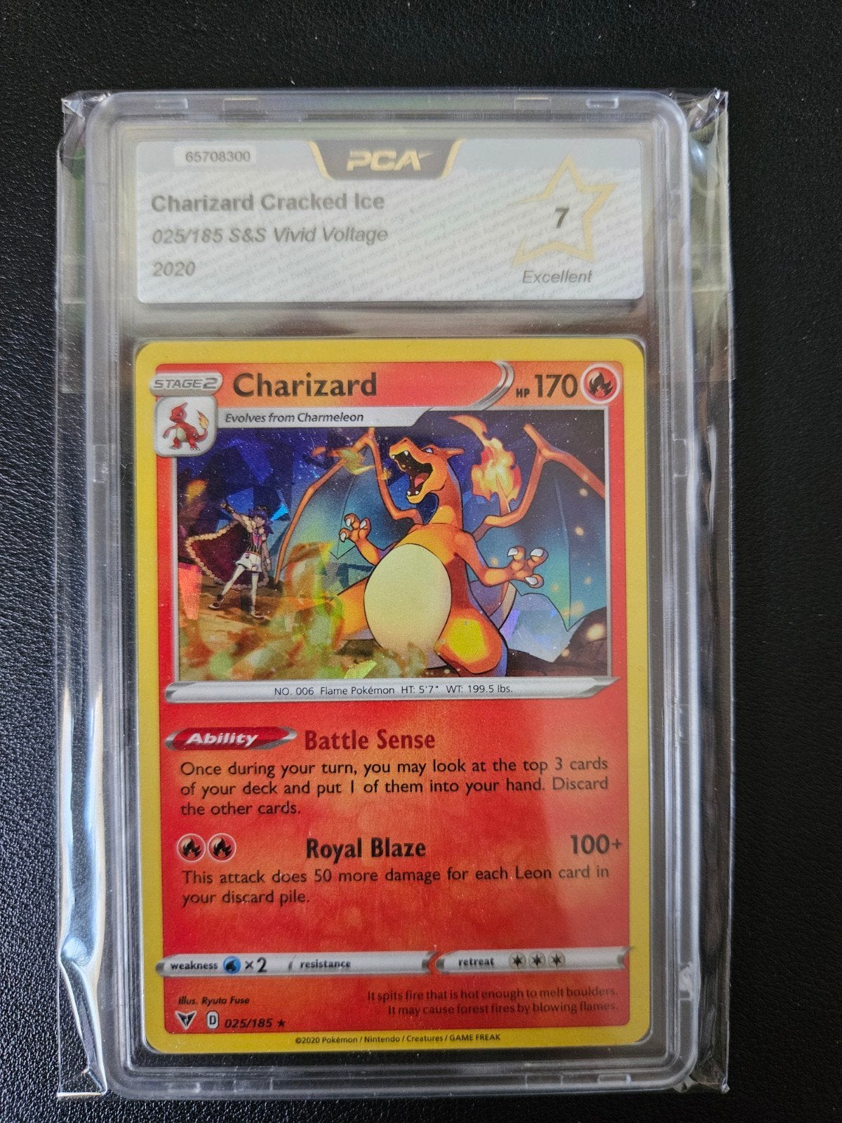 Charizard Cracked Ice Vivid Voltage PCA 7, Verzenden, Zo goed als nieuw, Losse kaart