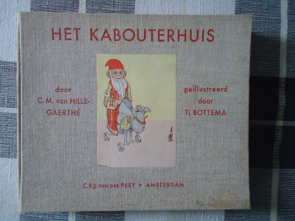 Vintage prachtig mooi voorleesboek Het Kabouterhuis 1954, Gelezen, C.M. van Hille-Gaerthé, Ophalen of Verzenden, Opvoeding tot 6 jaar