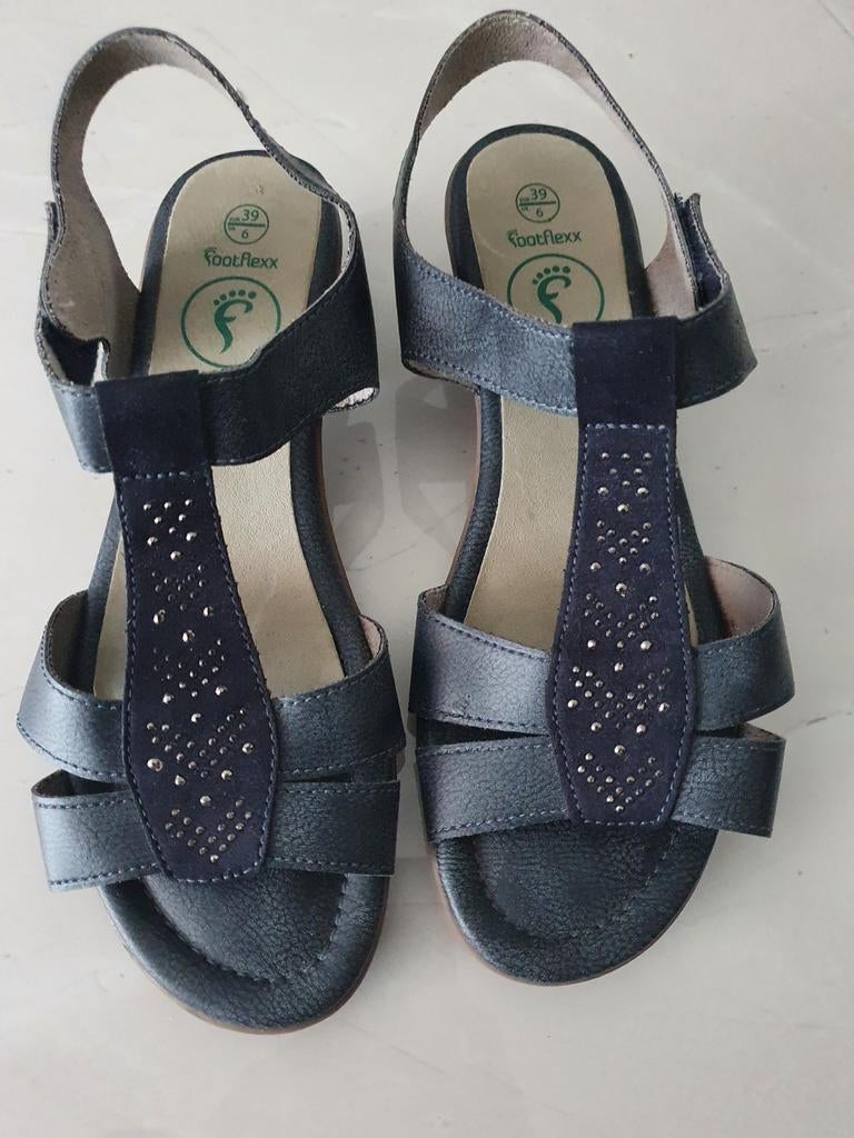 Footflexx sandalen maat 39 blauw, Kleding | Dames, Schoenen, Blauw, Zo goed als nieuw, Sandalen of Muiltjes, Ophalen of Verzenden