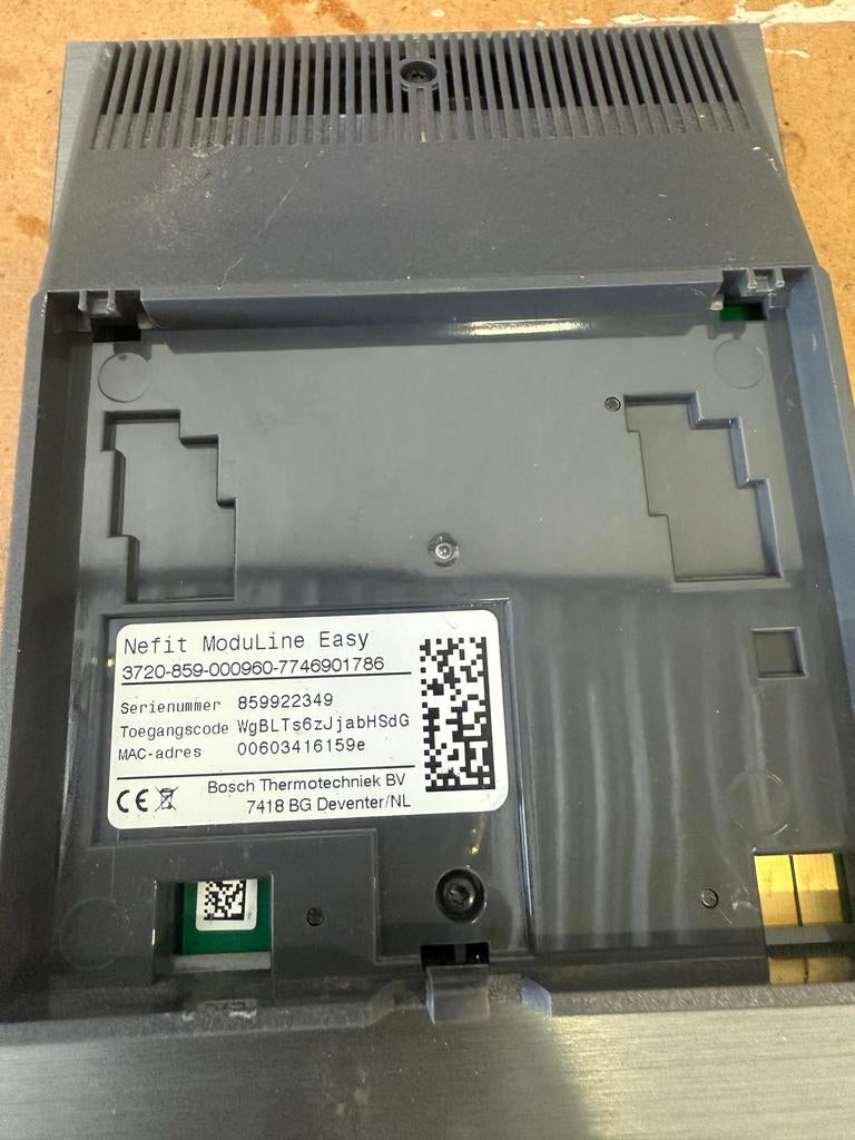 Nefit Easy slimme thermostaat zgan met module, Doe-het-zelf en Verbouw, Ophalen of Verzenden, Slimme thermostaat, Zo goed als nieuw