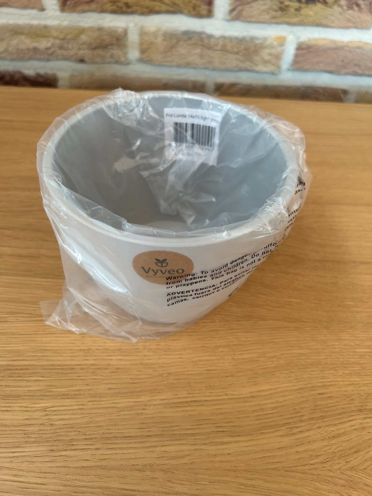 4 bloempotjes Vyveo ( nieuw ), Overige materialen, Rond, Ophalen of Verzenden, Binnen
