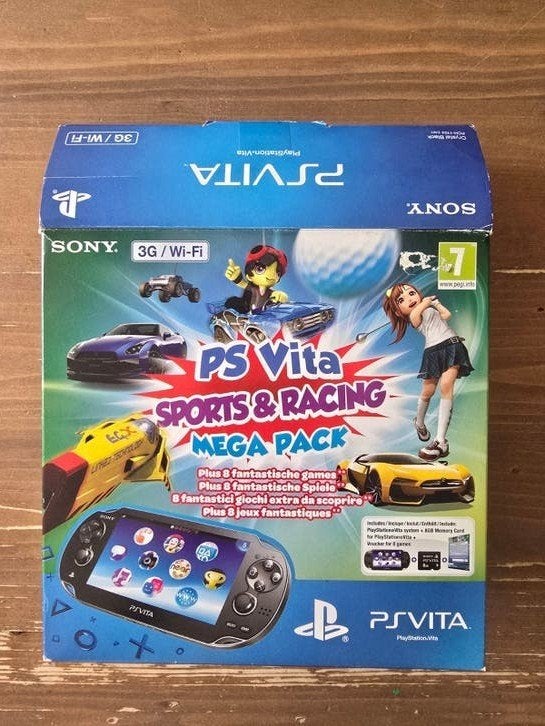 Sony PlayStation Vita OLED  3g/Wifi Compleet in doos., Ophalen of Verzenden, Zo goed als nieuw, Zwart, Met games