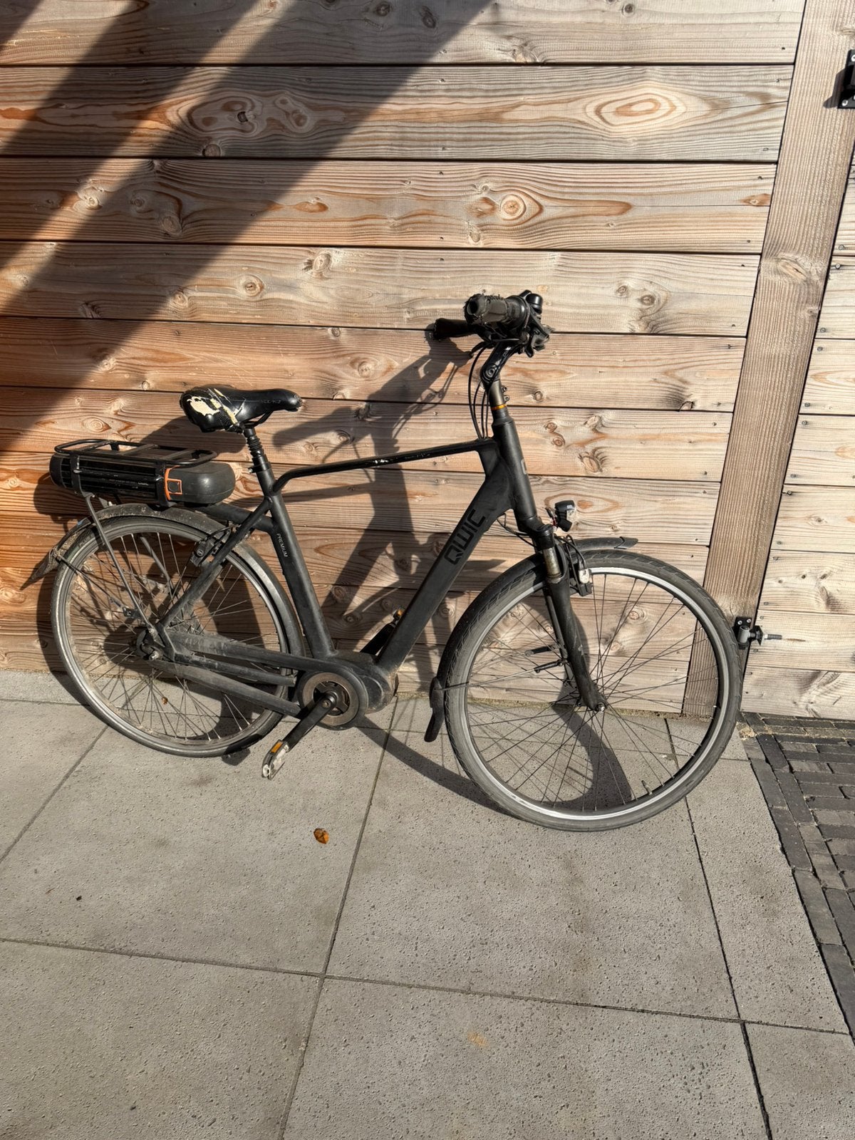 Tweedehands QWIC Premium MN7+ Elektrische Herenfiets, Minder dan 10 versnellingen, Gebruikt, Velgrem, 53 tot 57 cm