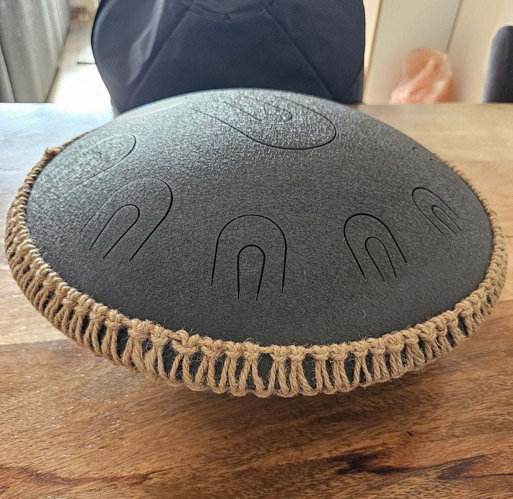 zwarte 40cm Steel Tongue Drum *als nieuw*, Ophalen of Verzenden, Zo goed als nieuw, Melodische percussie